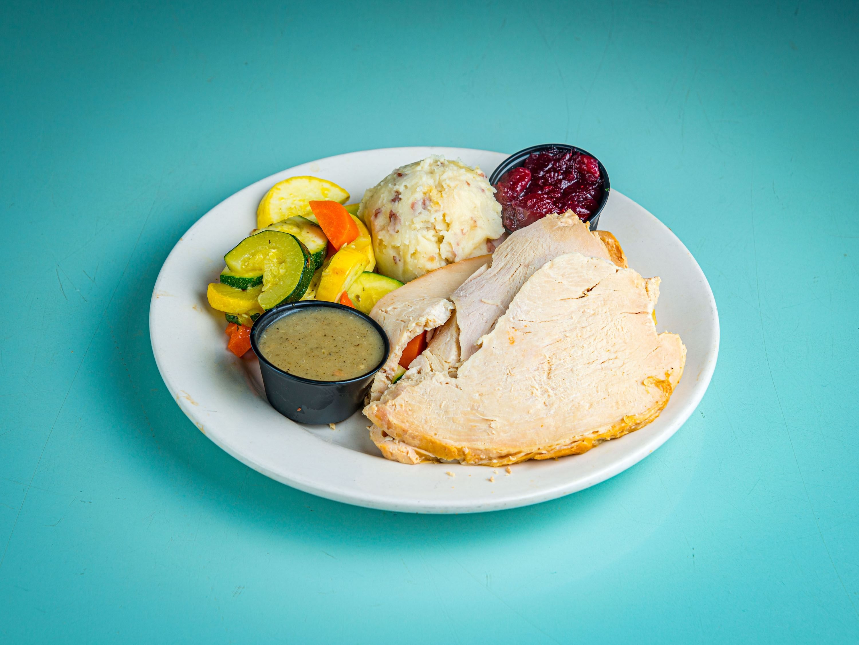 Roast Turkey Dinner.