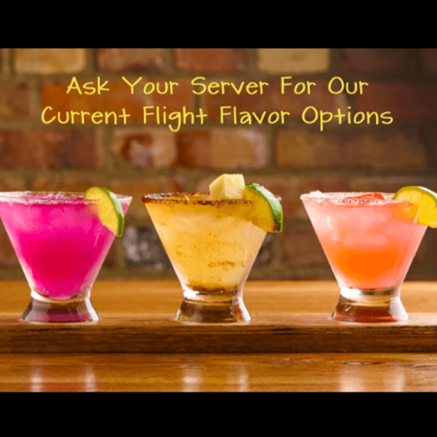 Margarita Menu