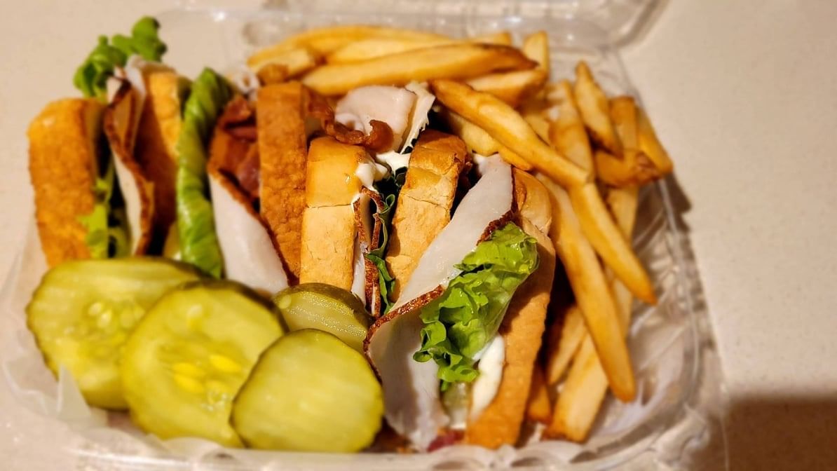 Turkey Club Sandwich.