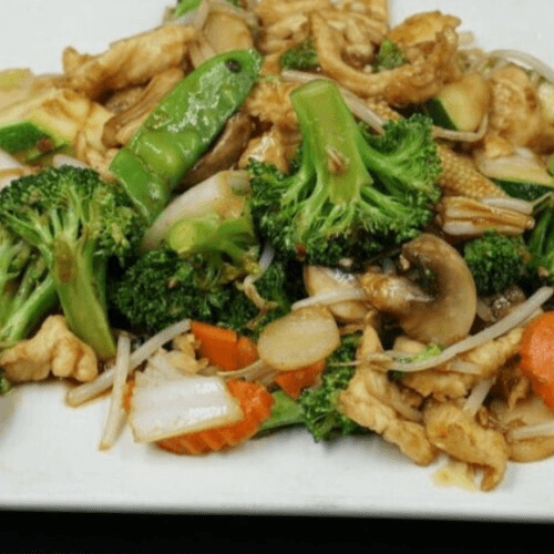 Chicken with Mixed Vegetables.