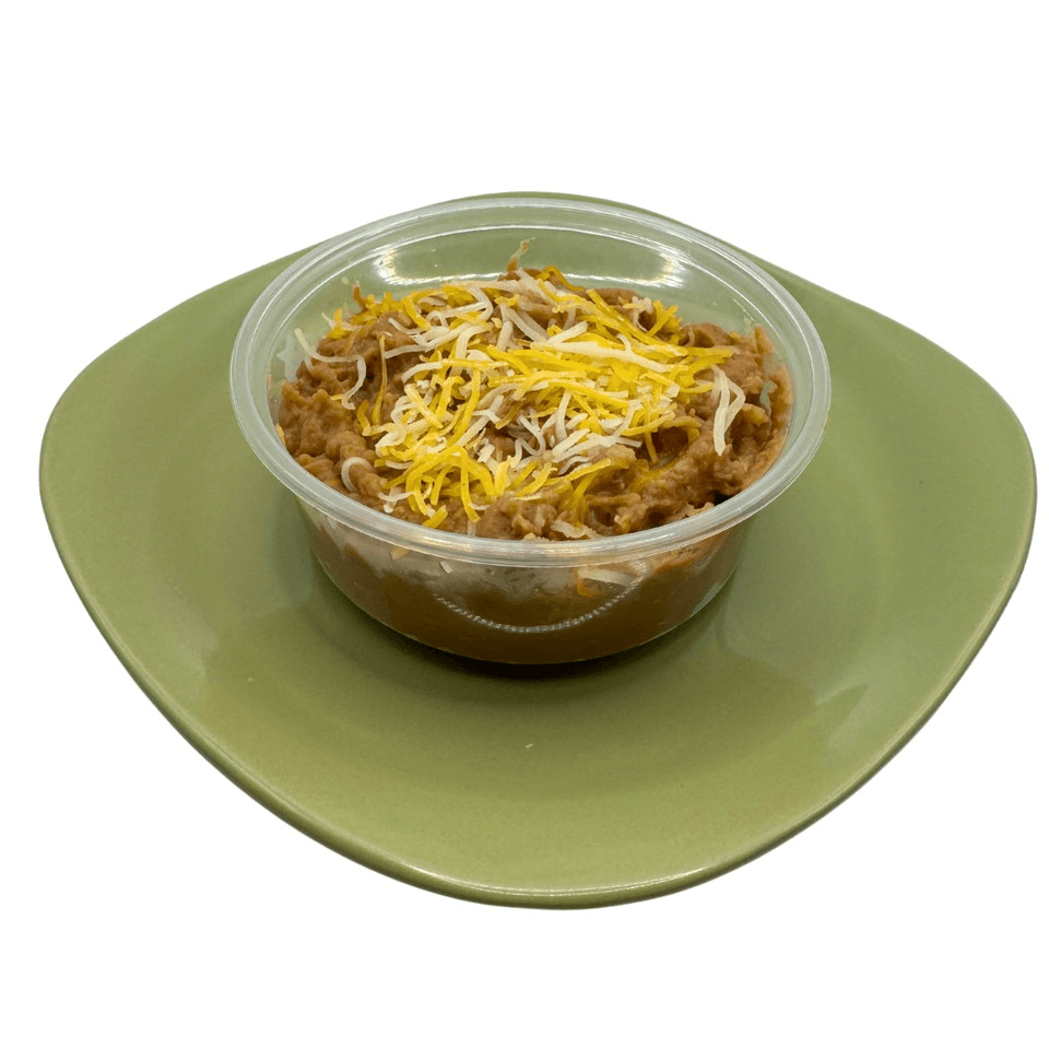 Side Refried Pinto Beans.