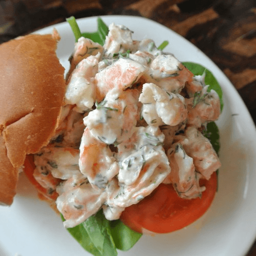 6) Seafood Salad Sandwich: