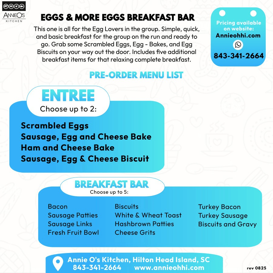 Eggs and More Eggs Breakfast Package.