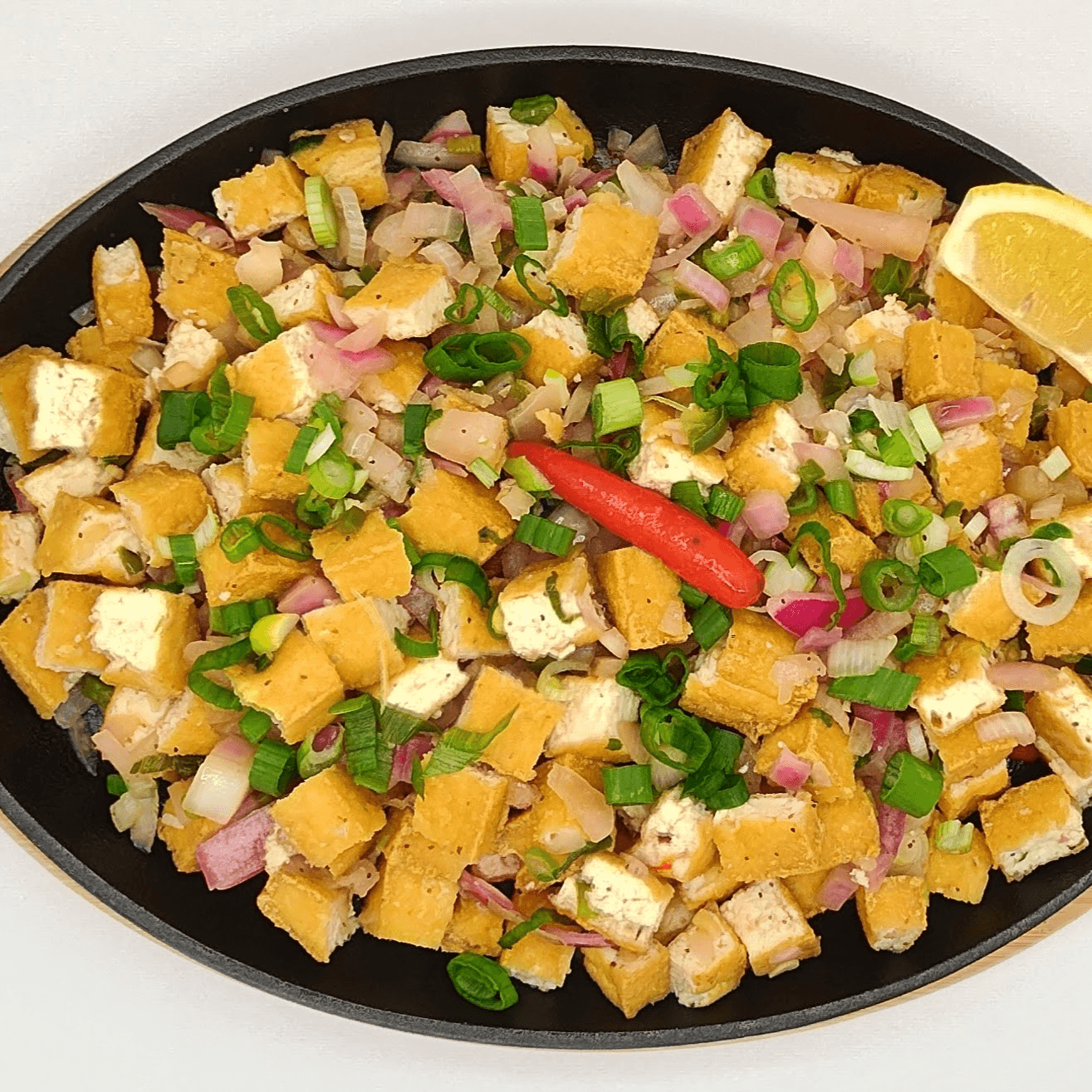 Tokwa (Tofu) Sisig (W/ Rice).