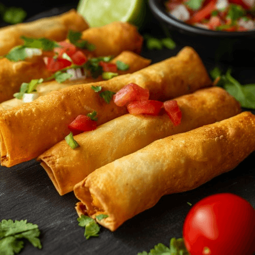 Chimichanga (Beef or Chicken) Plate.