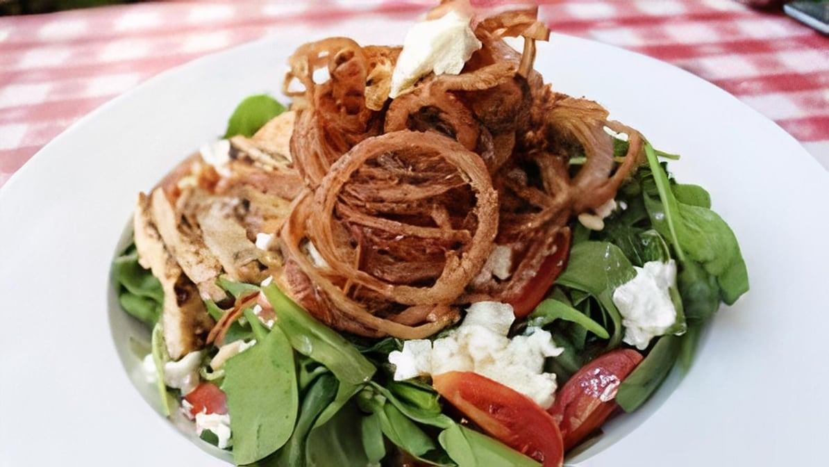 Balsamic spinach salad.