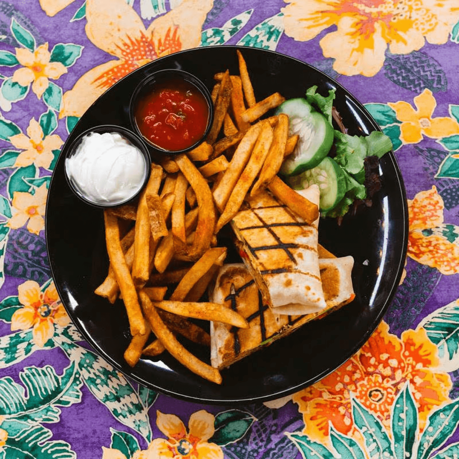 Freaky Fajita Burger.