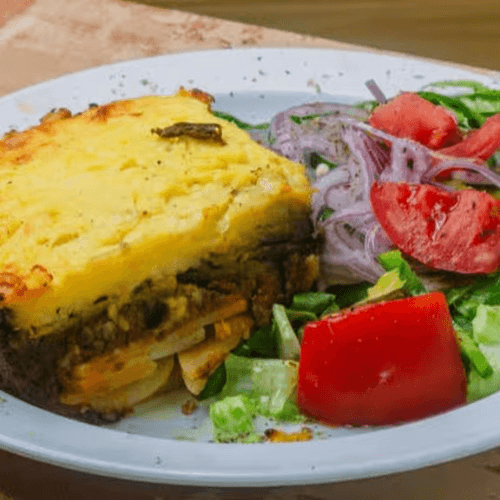 Moussaka Platter.