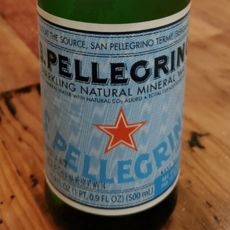 San pellegrino water.