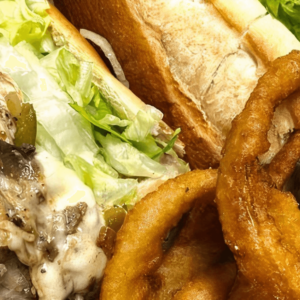 Philly Chicken & Cheese Sub.