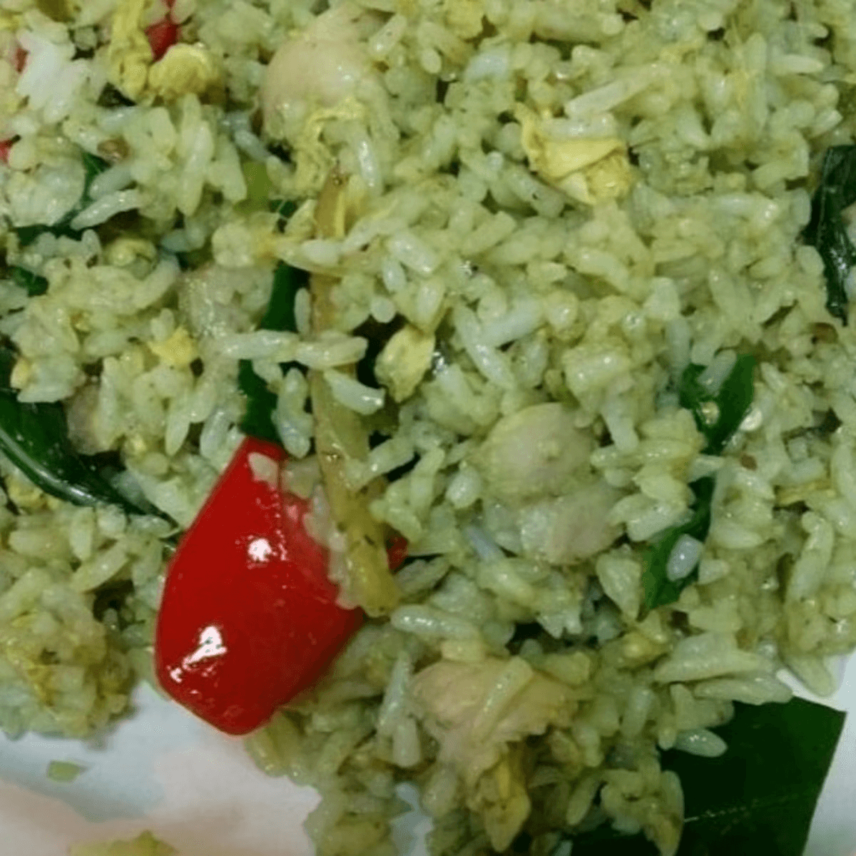 Green Curry Fried Rice.