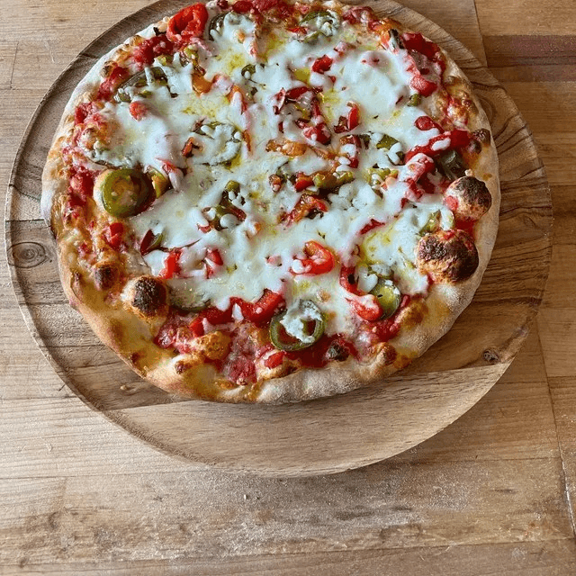 10" GF Volcano Pizza.