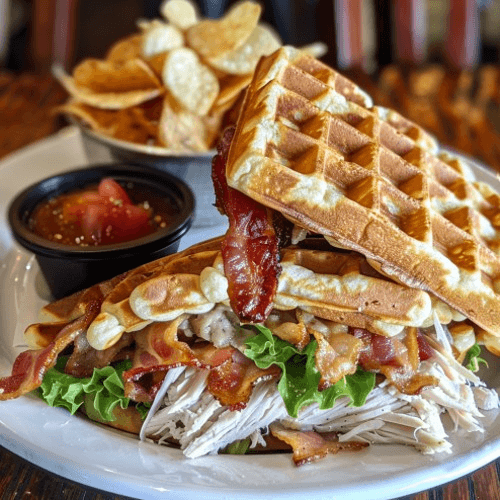 Turkey Waffle Sandwich