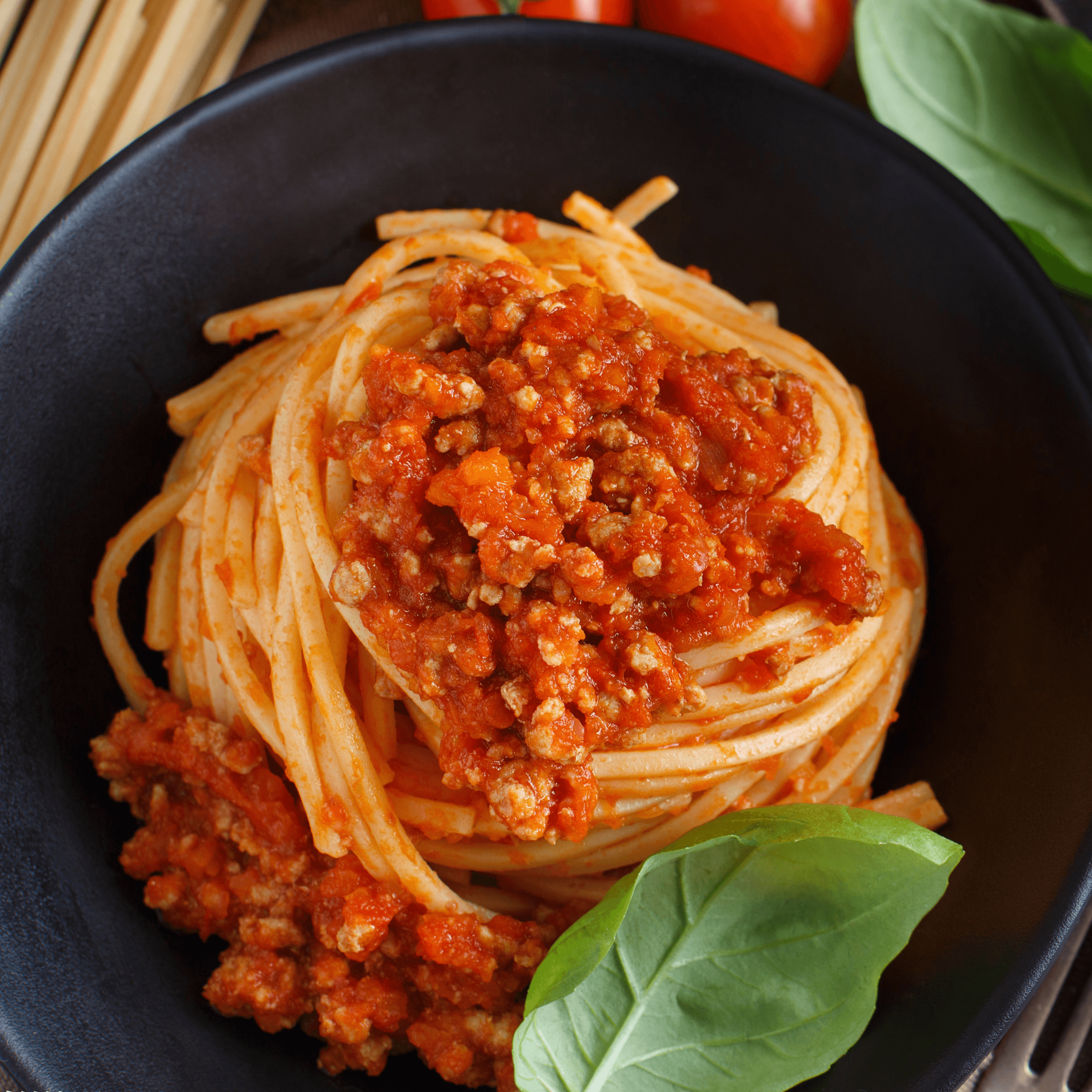 Pasta with Meat Sauce.
