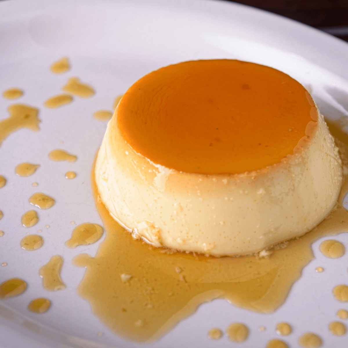 Caramel flan.
