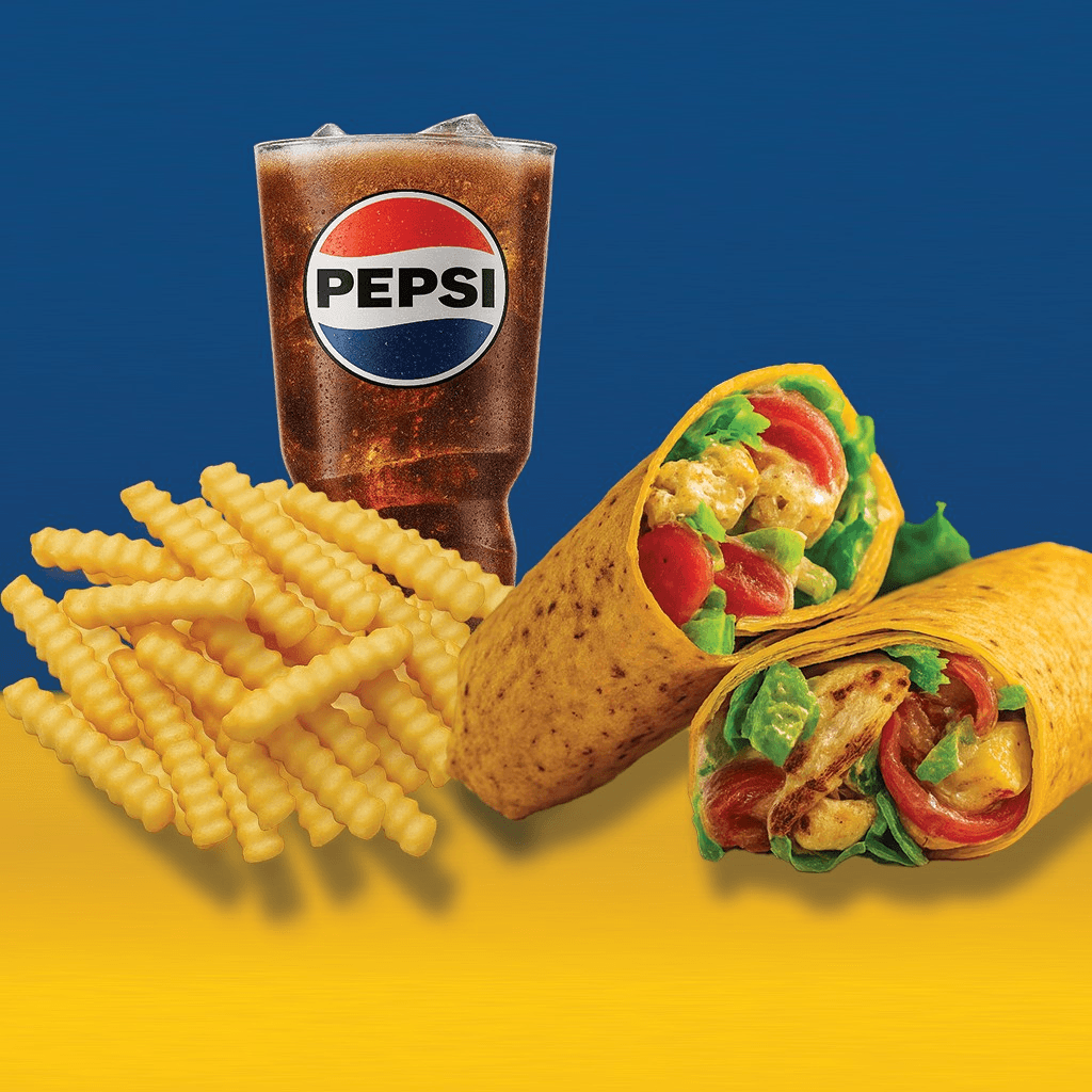 28. Crispy or Grilled Chicken Wrap Combo.