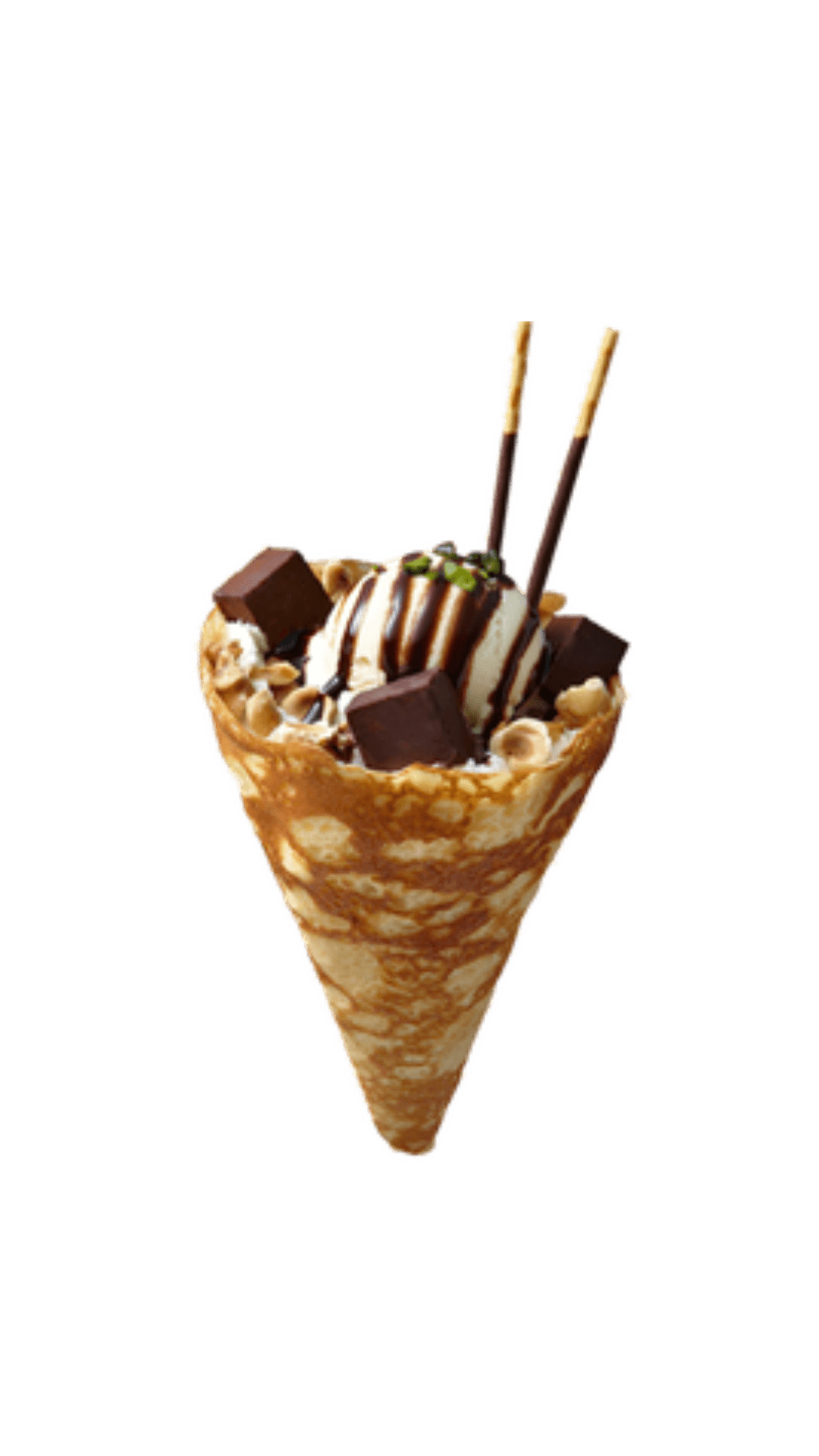 12. Chocolate Nut Party Crepe.