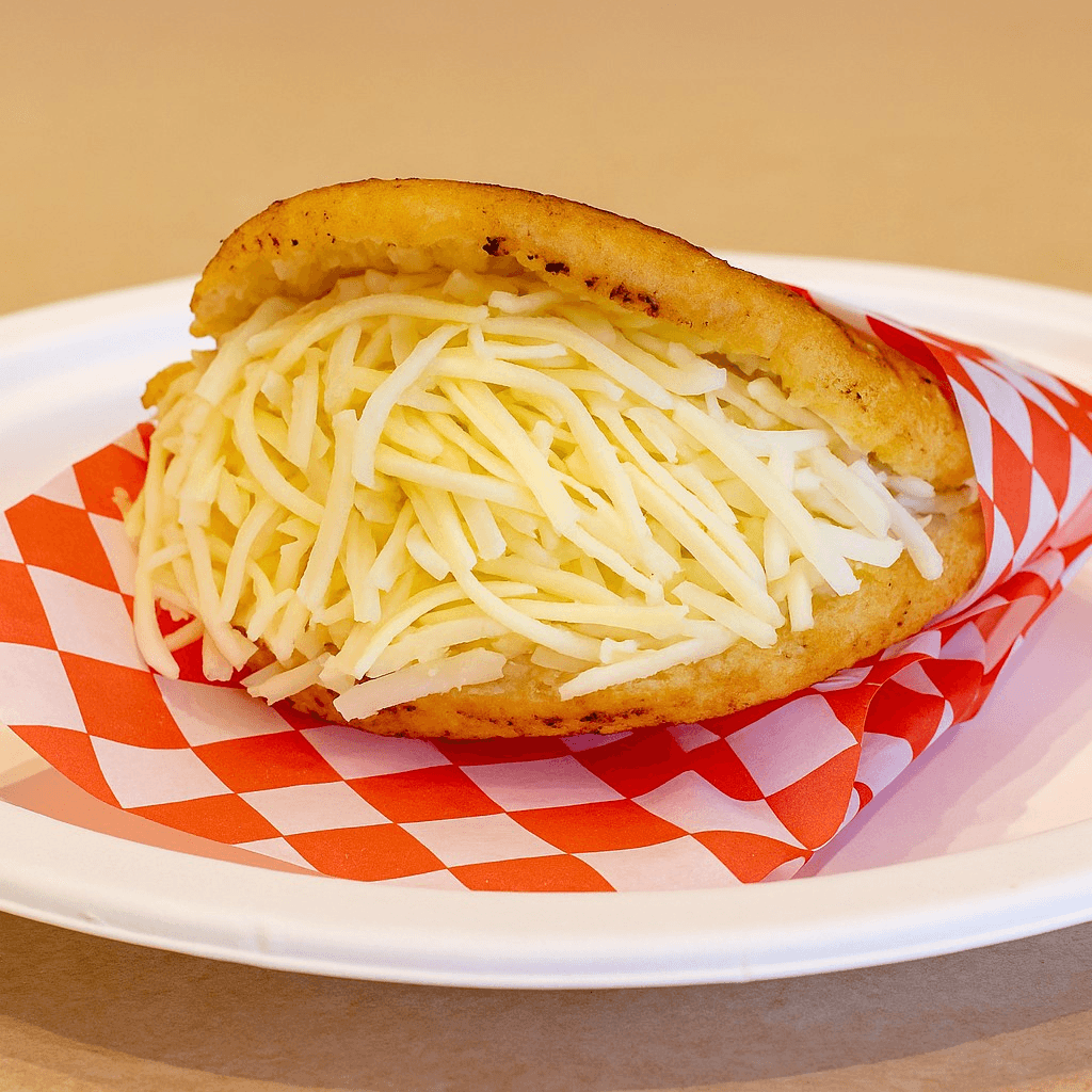 Double Cheese Arepa - Arepa Doble Queso.