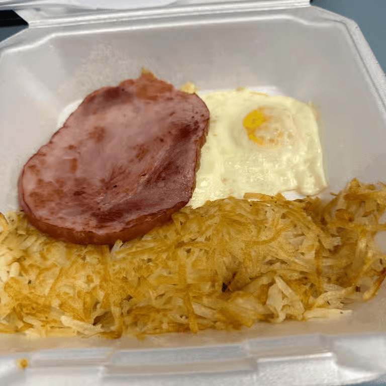2 Egg Breakfast with Ham.