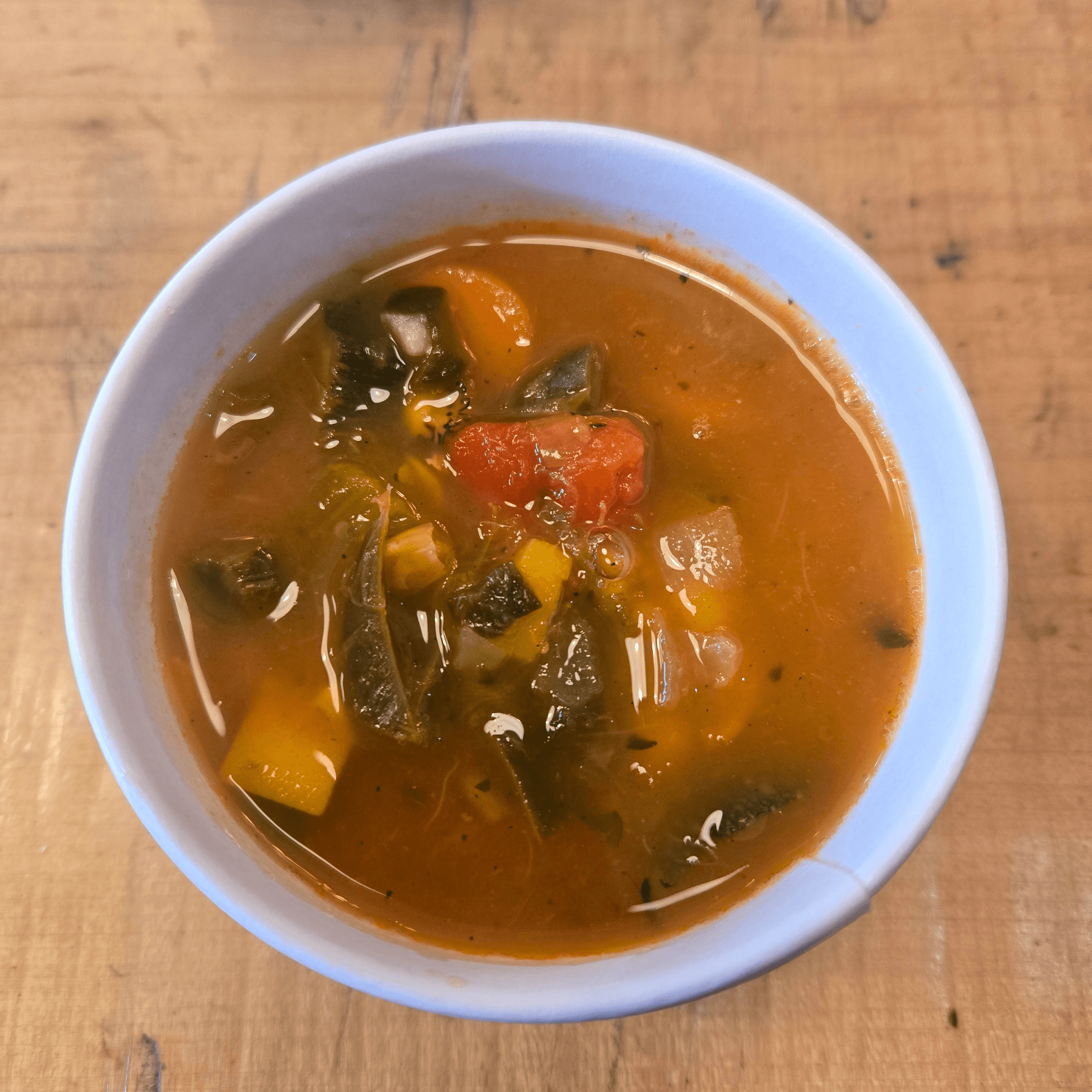 Fire Roasted Vegetable Soup + Grown Up Grilled cheese.