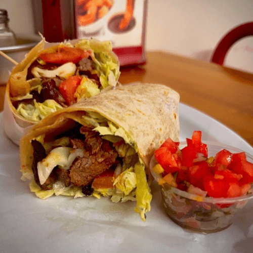 Grilled Steak Wrap.