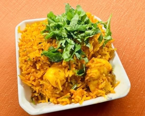 Shrimp Biryani.