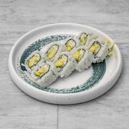 Avocado Cucumber Hand Roll.