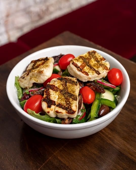 Grilled Halloumi Salad.