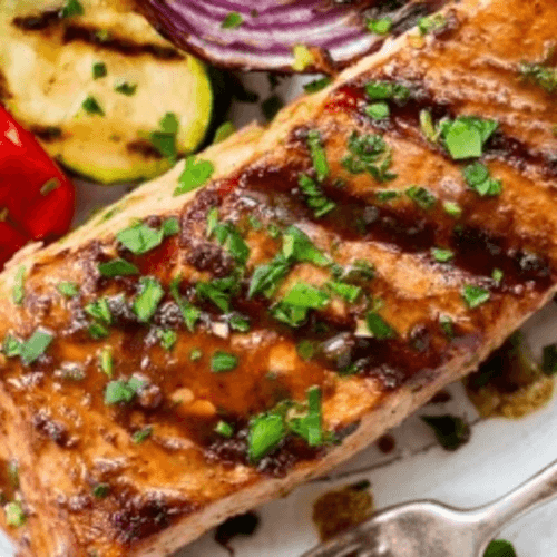 Grilled Salmon.