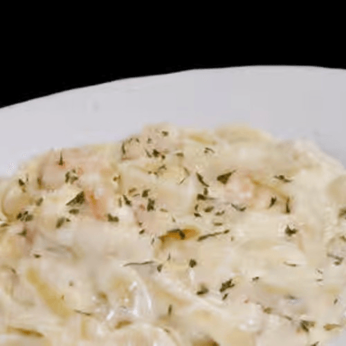 Fettuccine Alfredo Shrimp.