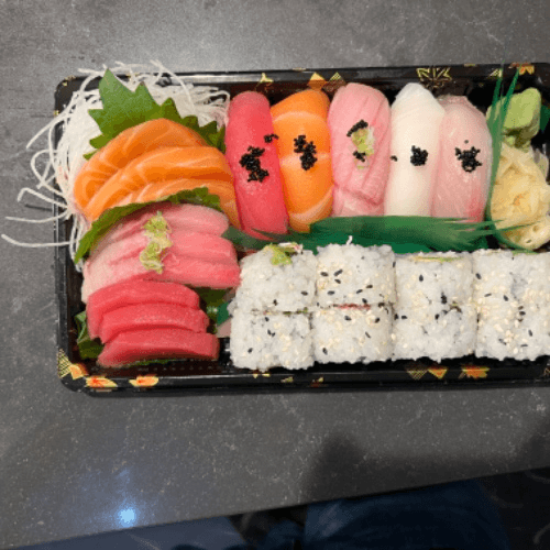 Sushi sashimi combo.