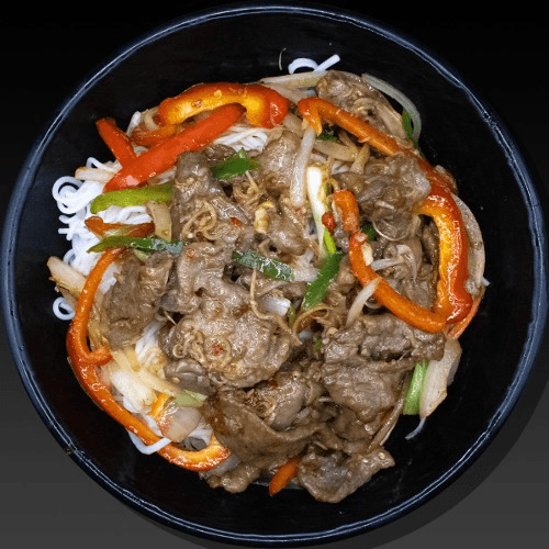 Stir-fried Lemongrass Beef Noodle Bowl 