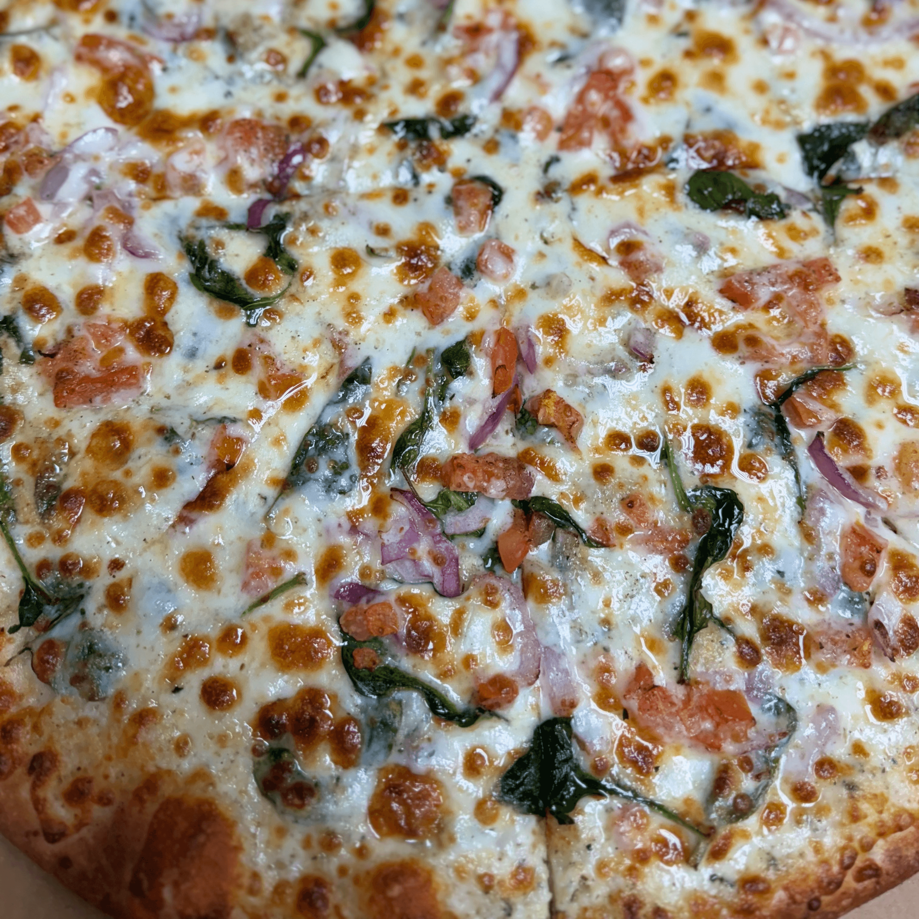 Spinach Pizza.
