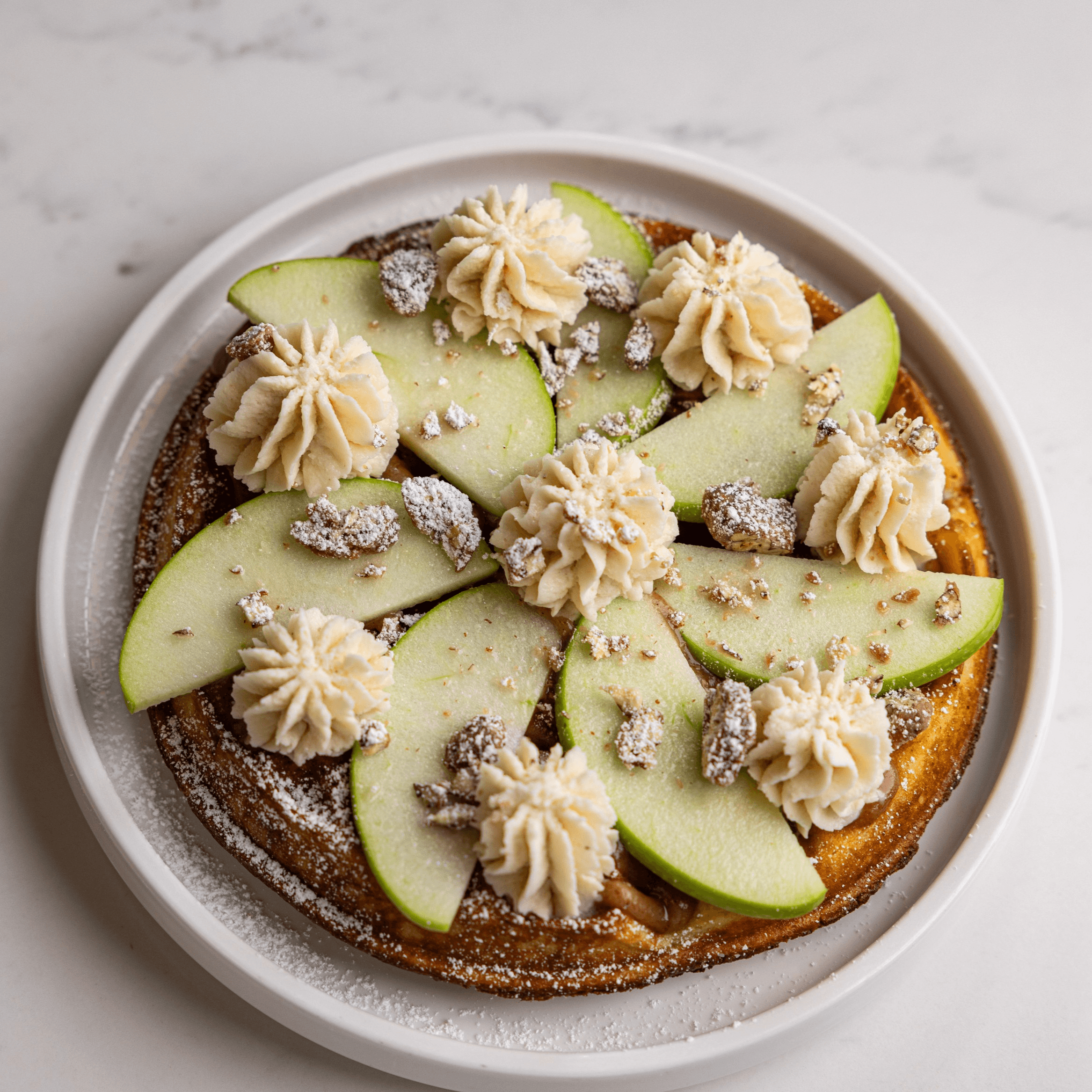 Apples & Butter Belgian Waffle.
