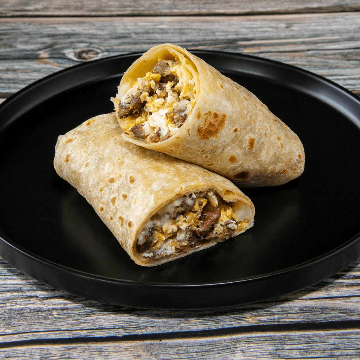 Carne Asada Breakfast Burrito.