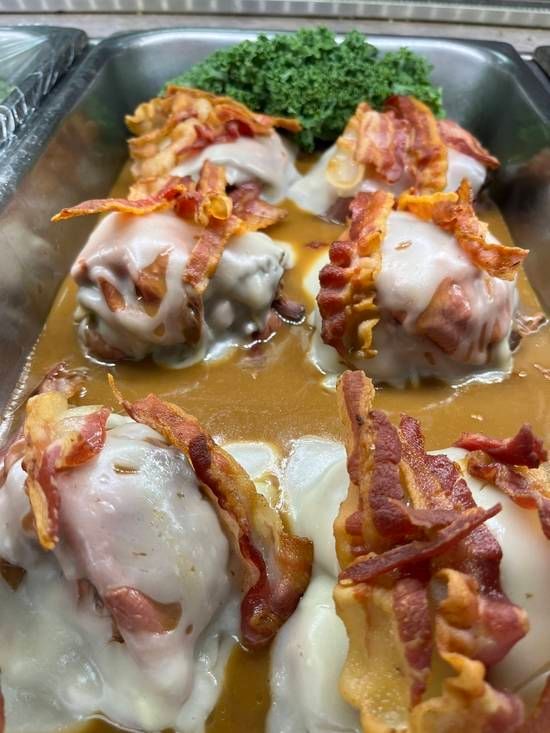 Roast Beef Ala Ala (Motz Bacon and Gravy) on a Roll.