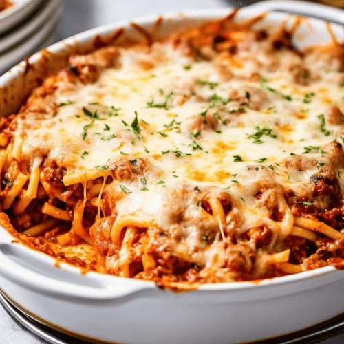 Baked Spaghetti.