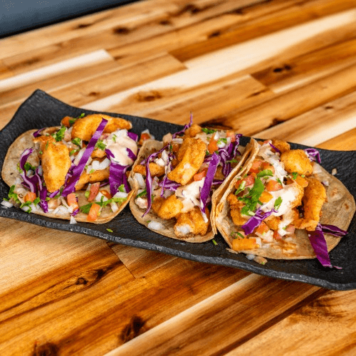 Baja Fish Tacos.