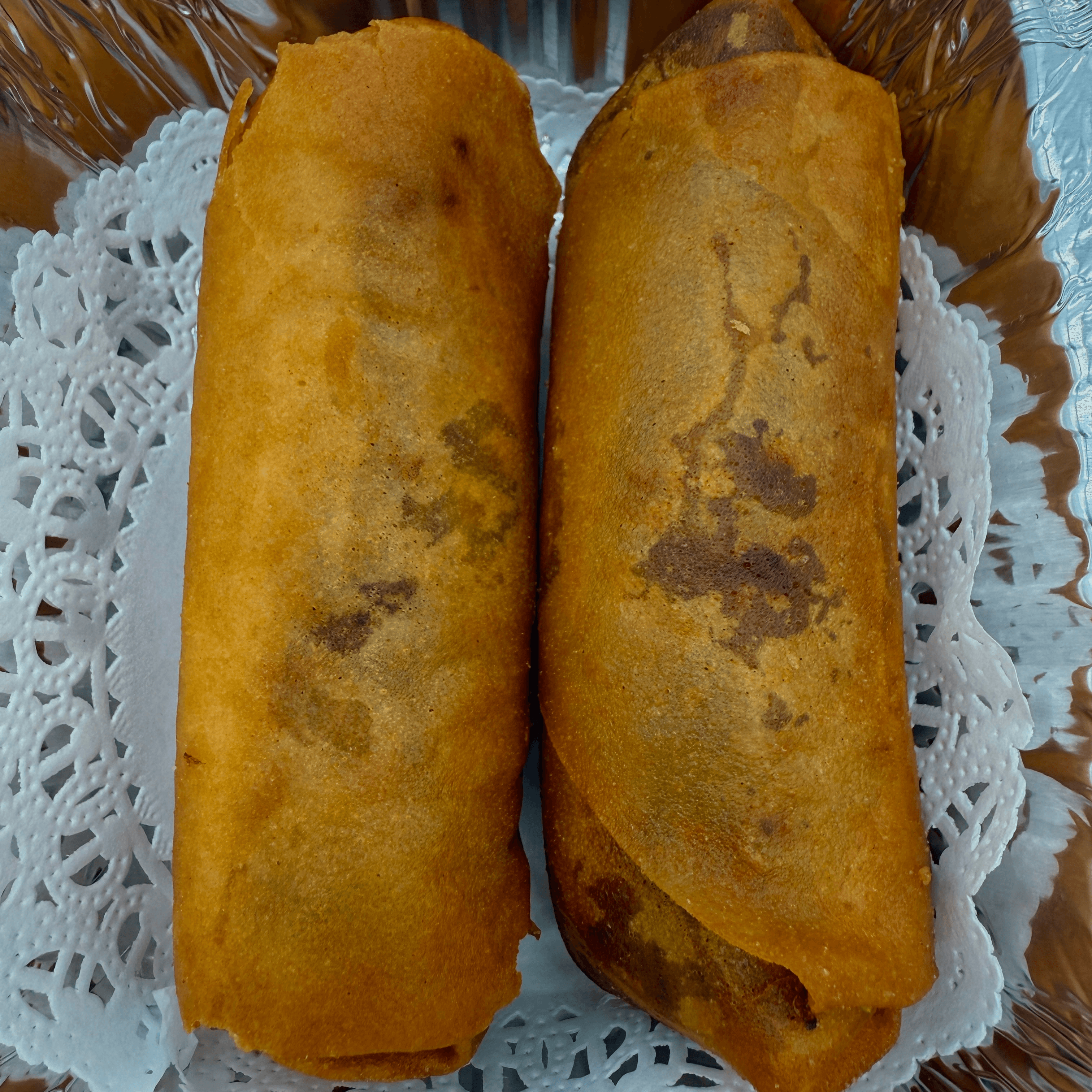 Vegetarian spring roll.