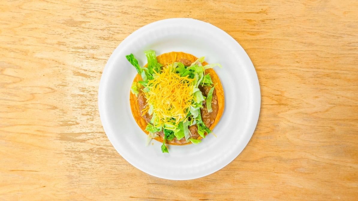 (1) Bean Tostada.