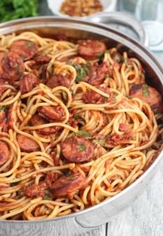 Spaghetti w/ Sausage.