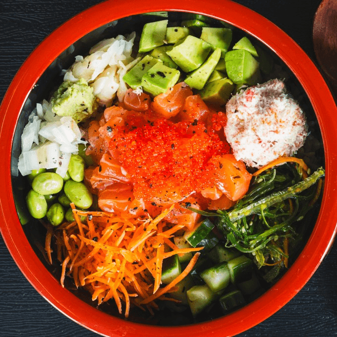 Lunch Salmon Bowl.
