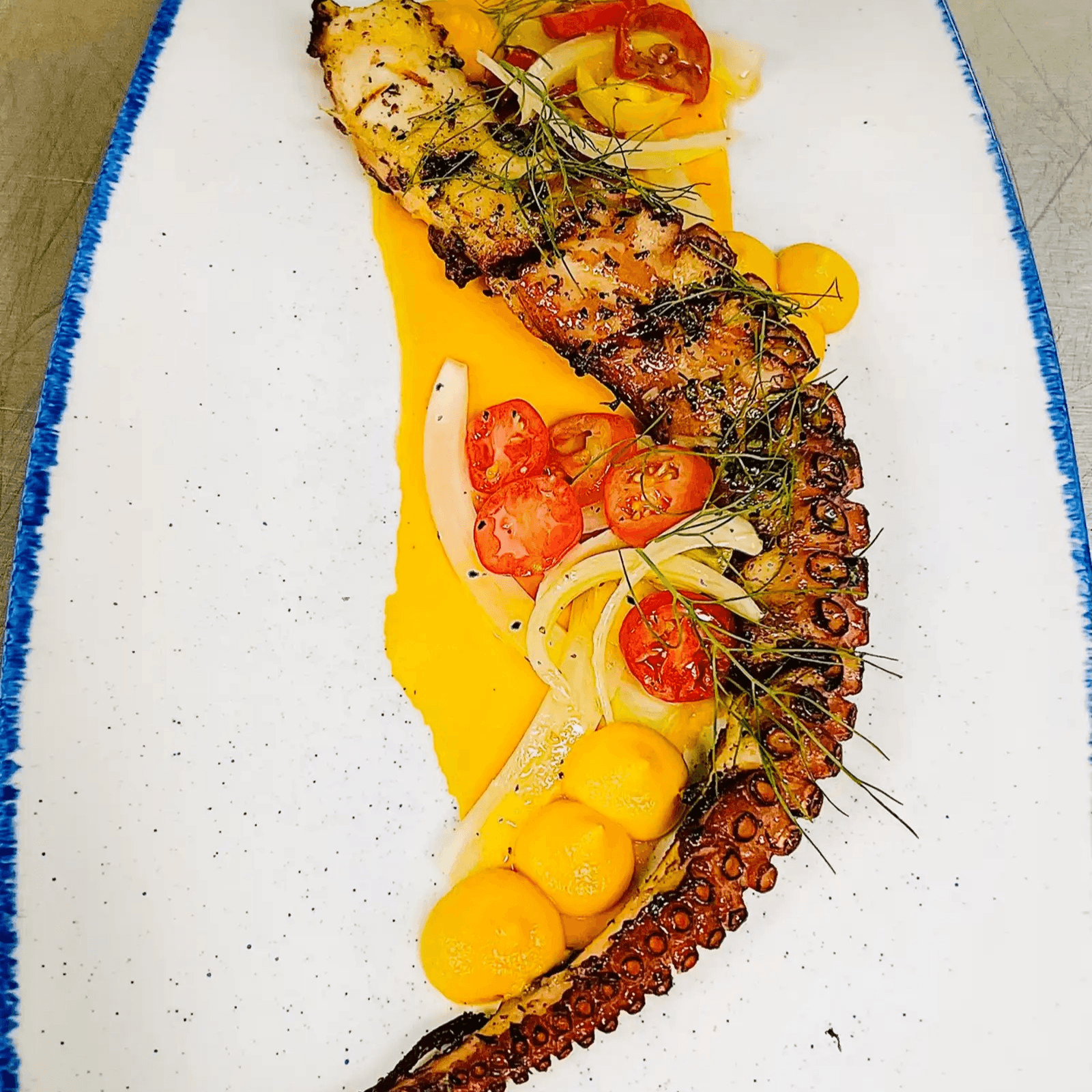 Octopus with Garlic.