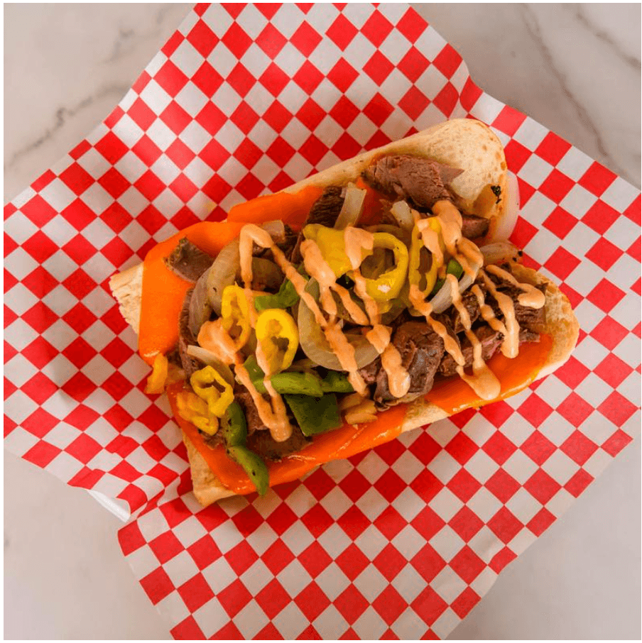 Lafilly Cheesesteak Sandwich.