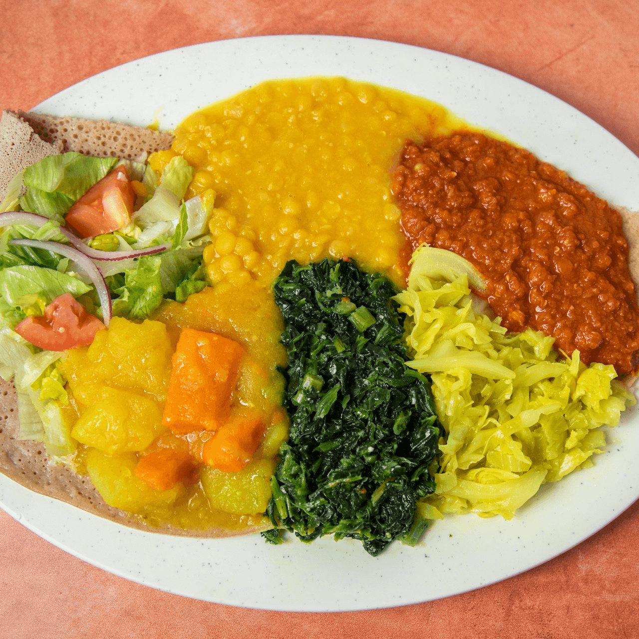 24. Queen Sheba Signature Vegetarian Combo Dinner.