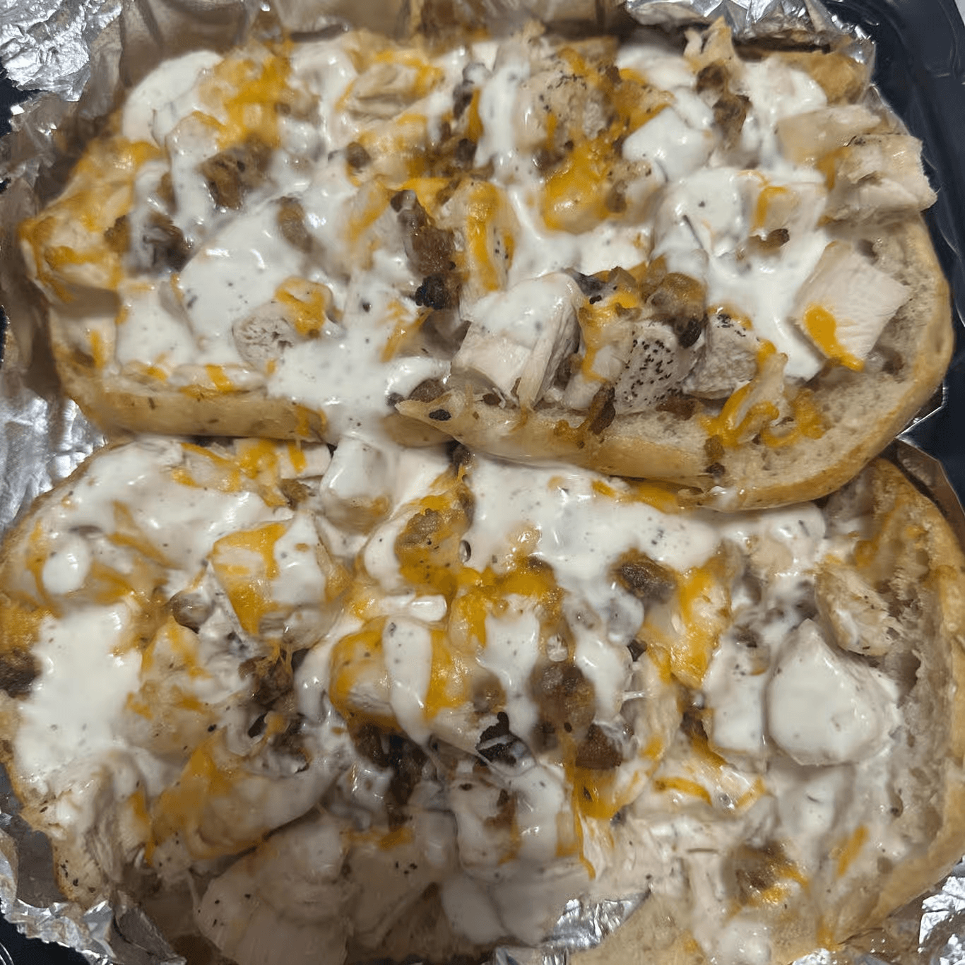 Chicken Bacon Ranch Flatbread.