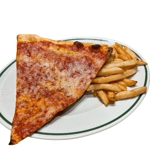 1 Slice of Pizza & French Fries