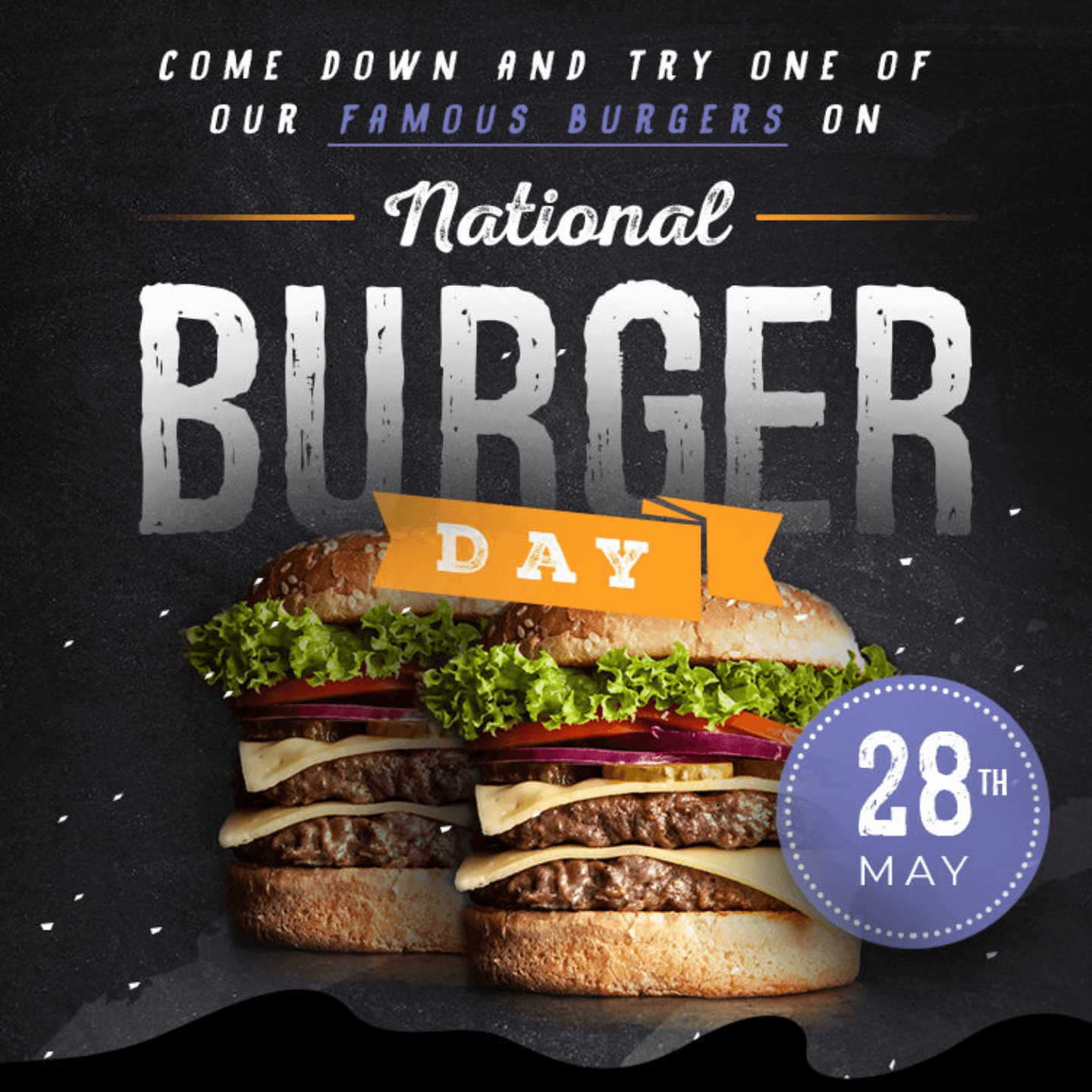 National Burger Day May 28th