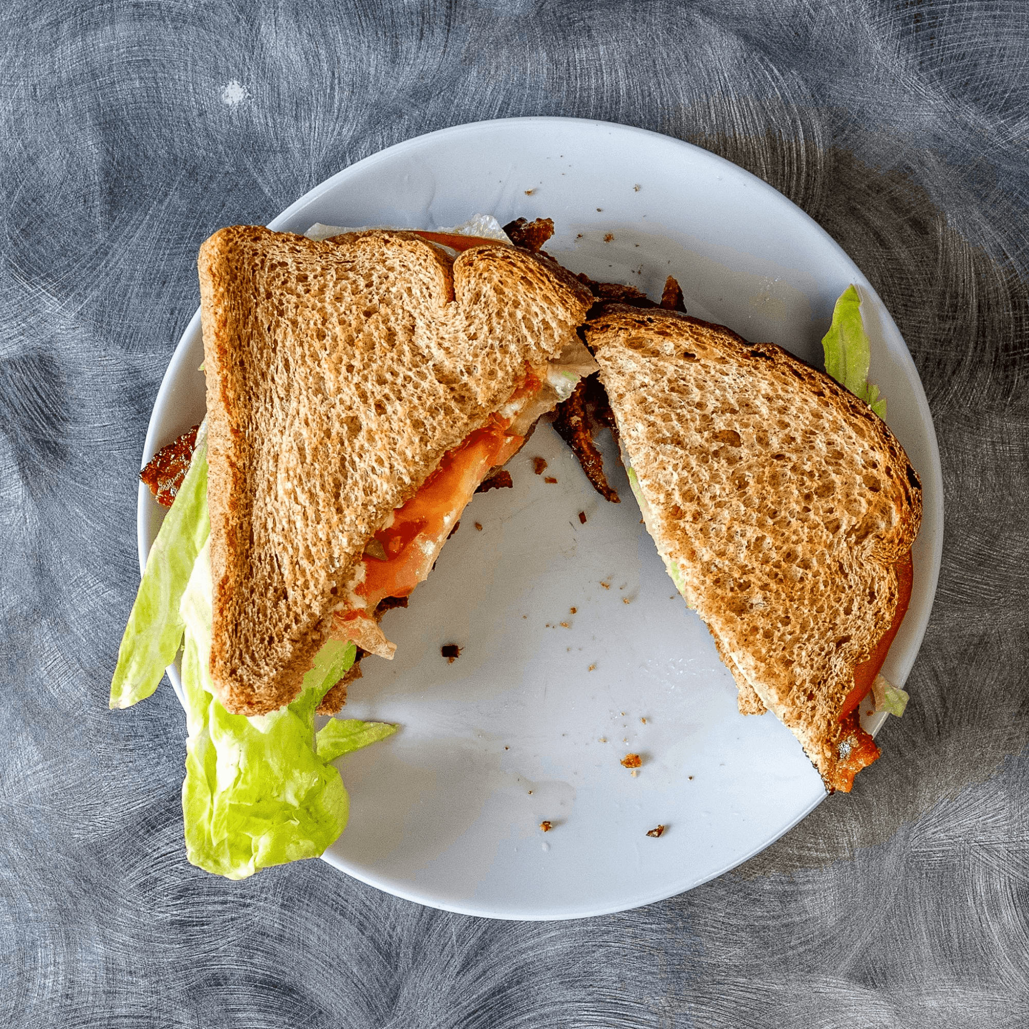 Bacon, Lettuce, & Tomato Sandwich.