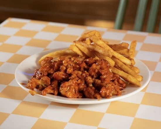 Cauliflower Wings + Fries.